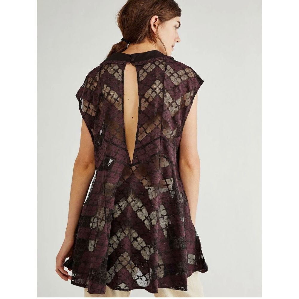 Free People GORGEOUS Rozette Tunic BOHO size xsmall - Picture 3 of 7